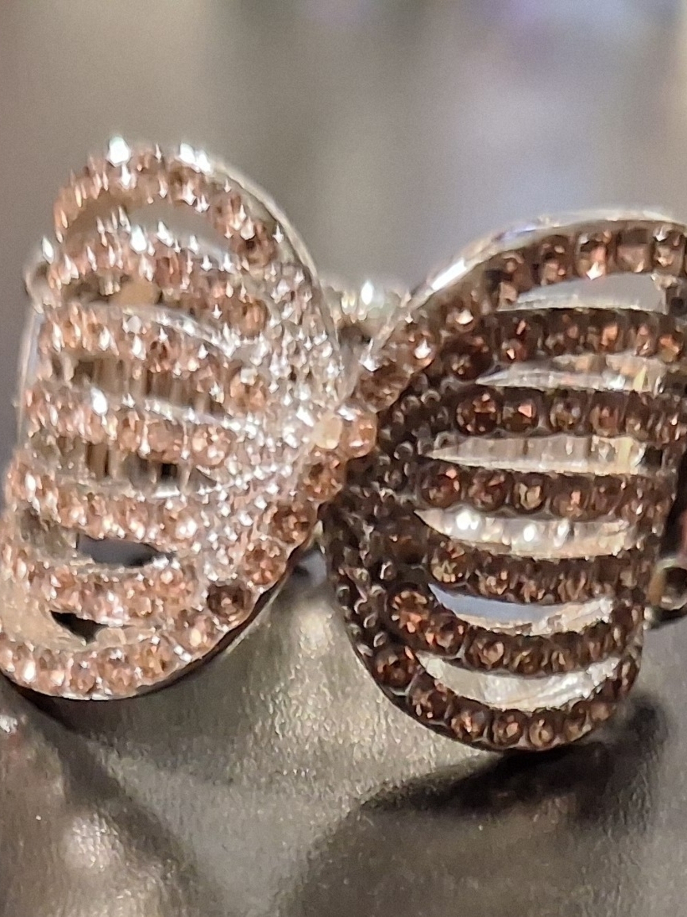 Rose Gold Crystal  Ring - Women's Fashion Jewelry